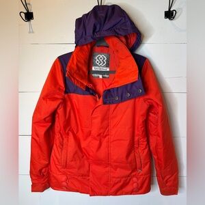 Sparkle Skier Women's Red and Purple Ski Jacket